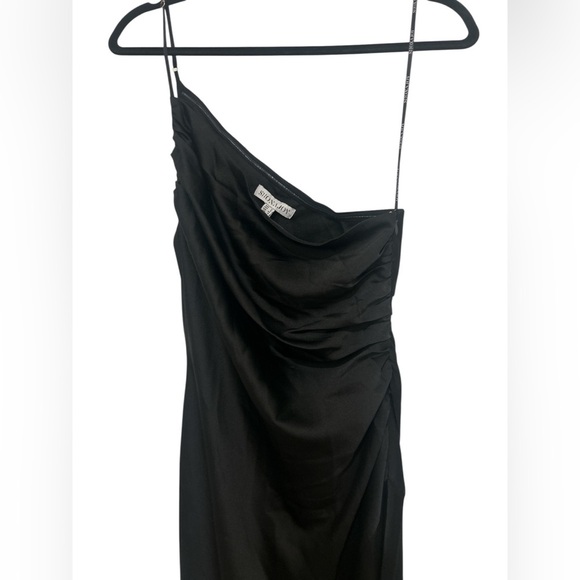 Shona Joy Luxe One Shoulder Asymmetrical Gathered Maxi Dress Bridesmaid Revolve - Picture 6 of 6